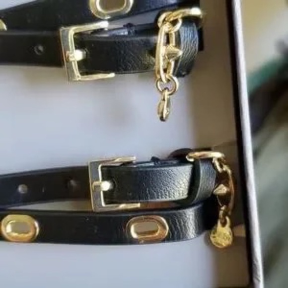 NWT NIB Cabi Et Cetera Black Leather Wraparound Ankle Straps - Picture 2 of 10